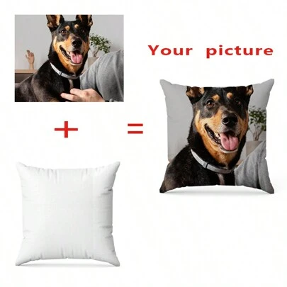 1PC Custom Cushion Cover,DIY Customized Throw Pillow Home Decorative,Wedding Gift ,Birthday Present,Anniversary Gift,Pet ,Digital Printed Pillow Cover,Chic Autumn,Kids,Customized Kids Pillows