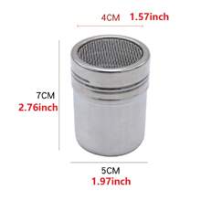 1 pezzo Agitatore di cioccolato in acciaio INOX, setaccio di zucchero a velo, cacao e farina di caffè strumenti per la cottura.