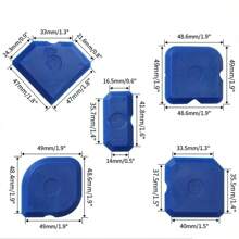5/6/9pcs Grouting Tool Set, Including Grout Scrapers, Sealant Smoothing Brushes, Plastic Spatulas, For Tile Installation