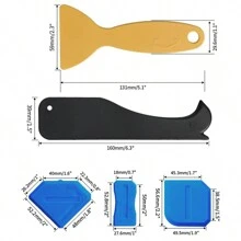 5/6/9pcs Grouting Tool Set, Including Grout Scrapers, Sealant Smoothing Brushes, Plastic Spatulas, For Tile Installation