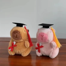 Gorro de médico de estilo aleatorio, juguete de peluche de Capybara médico, regalo para actividades en centros comerciales, regalo de Pascua, artículo para lanzar en bodas