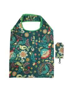 1pc Reusable Shopping Tote Shopping , Large Capacity Polyester Portable Folding For Travel ,Makeup ,Cosmetic ,Vacation Organizer,Large Capacity Makeup Organizer Makeup Case, For Lipstick, Brush, Skincare, Mobile Phone, Coin, Small Items, For Home,Gift,Vacation And Festival Halloween Christmas Multifunctional Use,Boho Vibes