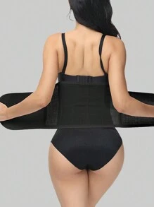 Entrenador de cintura para grasa abdominal, faja y cinturón para los abdominales, corsé moldeador Fajas para mujer, moldeador de abdomen inferior y soporte para ejercicios - Negro - Ver 3