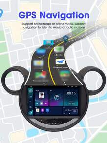 1入組SEPTON Android 13汽車音響播放器，適用於BMW Mini Cooper R56 R60 R51 2006-2014，無線導航智慧系統多媒體播放器，支援BT WIFI導航GPS無線Carplay，高品質 - A Mini 2006-2014 - 查看 4