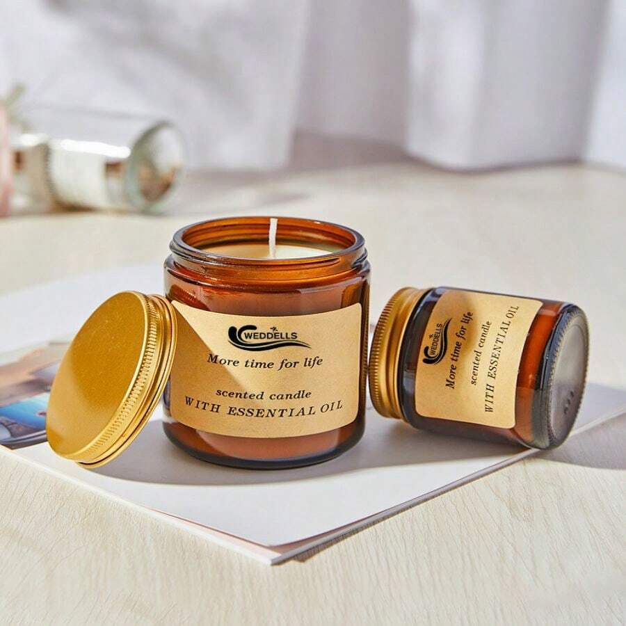 Weddells Ins Style CrossBorder Brown Can Scented Candle Romantic