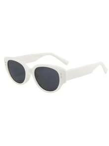 Unisex Cat-Eye Decorative Sunglasses Sunglasses Beach Sun Glasses - Grey - View 6