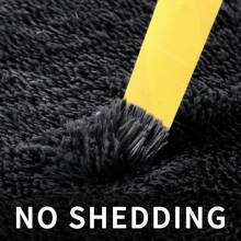 Treeboy Fluffy Area Rug Thick & Shaggy Carpet For Living Room & Bedroom Floor, Home Decor Anti-Slip Soft Carpet Floor Mat - Black - View 6