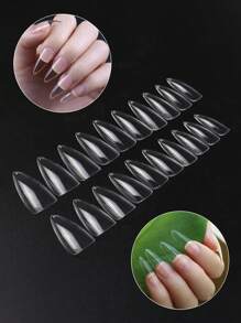 504 stks/zak Nieuw Ontwerp Druk Op Nagels Verlenging Dunne Vouw Naadloze Waterdruppel Nagels Verlenging Nep Nagels