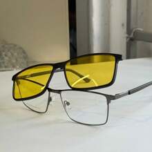 Men Eyeglasses - 灰色 - 查看 3