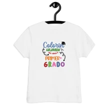 Playera para Niños Final de ciclo Escolar Colorín Colorado, Gradación, sexto grado, a primer grado, Fin de kinder secundario - Blanco - Ver 2