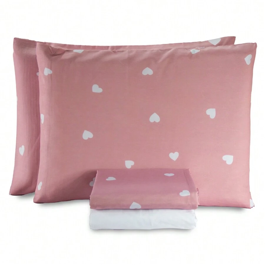 Sheet Sets With Pillowcases - trái tim - Xem 1