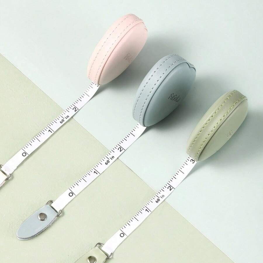 1.5m Mini Tape Measure For Measuring Body Circumference, Chest, Waist, Height, Soft Ruler For Clothing - Multicolor - View 1
