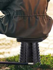 1pc Portable Outdoor Retractable Stool Folding Chair