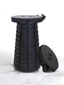 1pc Portable Outdoor Retractable Stool Folding Chair