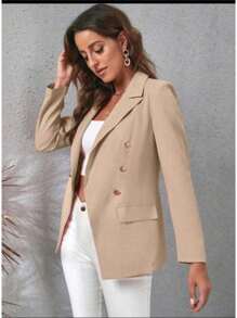 Blazer Feminino Casaquinho Alfaiataria Casaco Social Com Botão Lindo Super Envio Dia das Mães