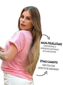 Women T-Shirts - 淺粉色 - 查看 3