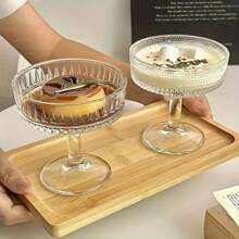 1pc Glass Dessert Cup - Perfect For Ice Cream, Yogurt, Pudding, Snacks And Cocktails - Clear - View 3