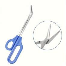 1pc Toenail Scissors Thick Toenail Long Handle Toenail Scissors Precision Long Handle Bandage Scissors Nail Art Scissors Trimming Cuticle Scissors - Blue - View 2