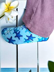1 Paar rutschfeste flache Lycra Elastikstoff Strand Schuhe für Unisex, modisch und bequem mit weicher Sohle, geeignet für Frühling/Sommer