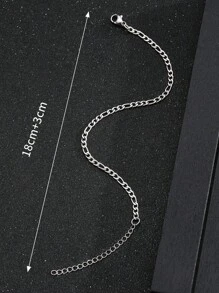 1pc Minimalist 1:3 NK Figaro Chain Bracelet For Girls For Party