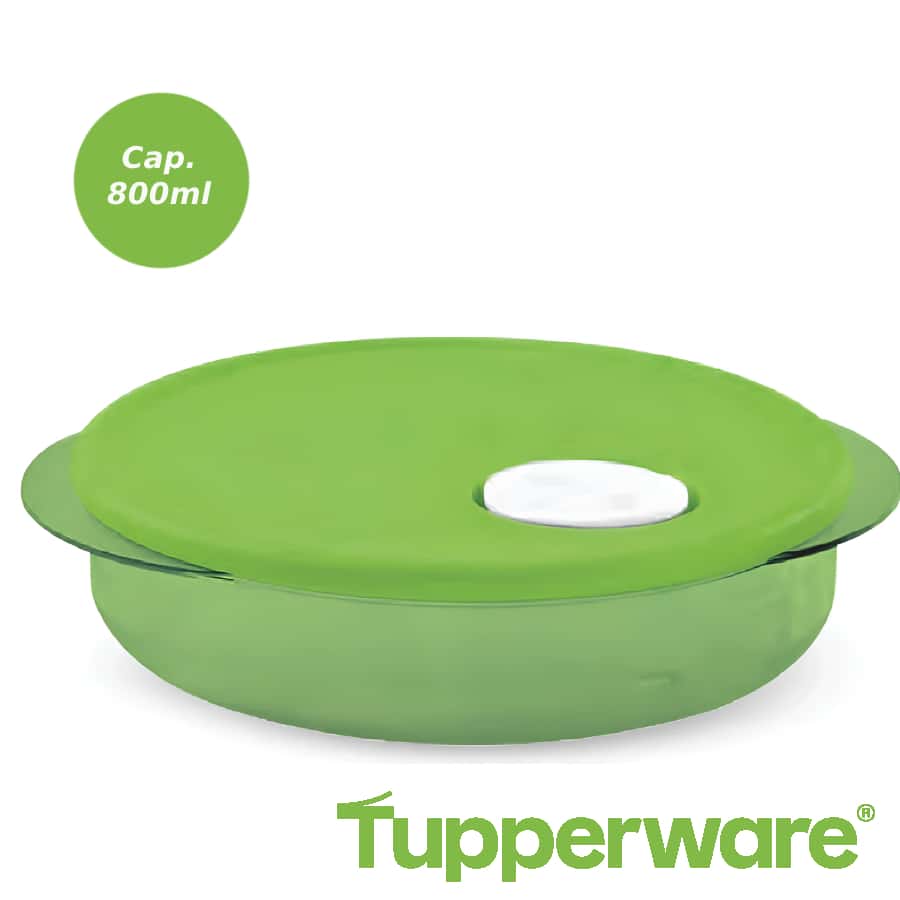Crystalware Redondo Chico 800ml Tupperware - Verde - Ver 1