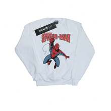 Marvel Spider-Man Womens/Ladies Leap Sweatshirt (White)