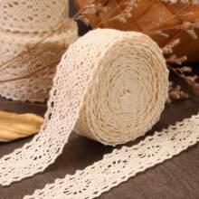 10M Spitzenband mit Spitzenkante, Bekleidungsstoff für Dekorationen, Handarbeit DIY Spitzenborte, Weihnachten Valentinstag