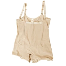 Fajas Moldeadoras Body Short Con Cierre Lateral Reduce Medidas, Faja Colombiana Postparto Para Mujer, Faja Con Efecto Reductor, Moldeador De Cuerpo, Color Beige. - Beis - Ver 3