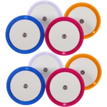Luminária Rosa Infantil Luz Noturna Led Quarto De Criança - Vermelho e Branco - Visão 4