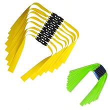 10根替换橡皮筋，适用于强力弹弓，耐用户外狩猎配件，适合青少年和气枪射击