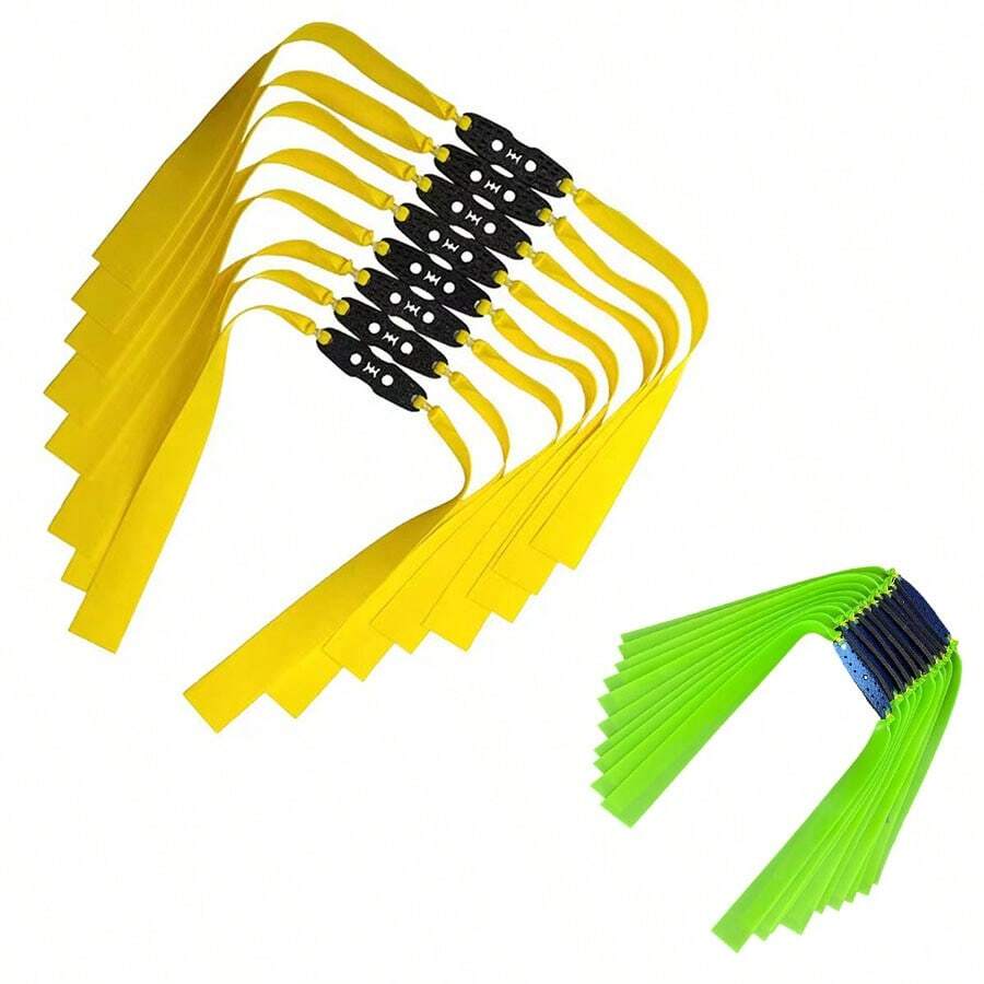 10根替换橡皮筋，适用于强力弹弓，耐用户外狩猎配件，适合青少年和气枪射击