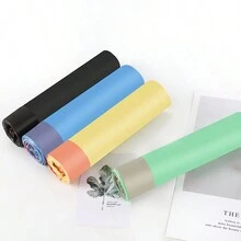 75入組/5卷拉繩式垃圾袋，家庭廚房垃圾桶內襯袋，便攜式塑料袋 - 彩色 - 查看 4