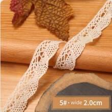 10M Spitzenband mit Spitzenkante, Bekleidungsstoff für Dekorationen, Handarbeit DIY Spitzenborte, Weihnachten Valentinstag