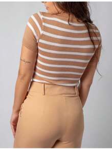Women Sweaters - Khaki - View 4