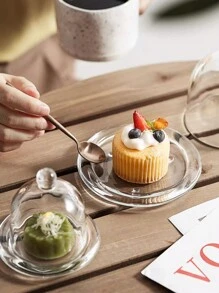 2 件带盖玻璃柠檬杯、水果品尝盘、甜点蛋糕托盘、商用展示盘、品尝托盘圣诞礼物