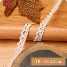 10M Spitzenband mit Spitzenkante, Bekleidungsstoff für Dekorationen, Handarbeit DIY Spitzenborte, Weihnachten Valentinstag