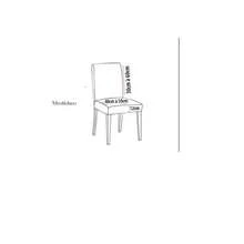 Dining Chair Cover Kit With Elastic 2 Pcs - 鏽棕色 - 查看 2