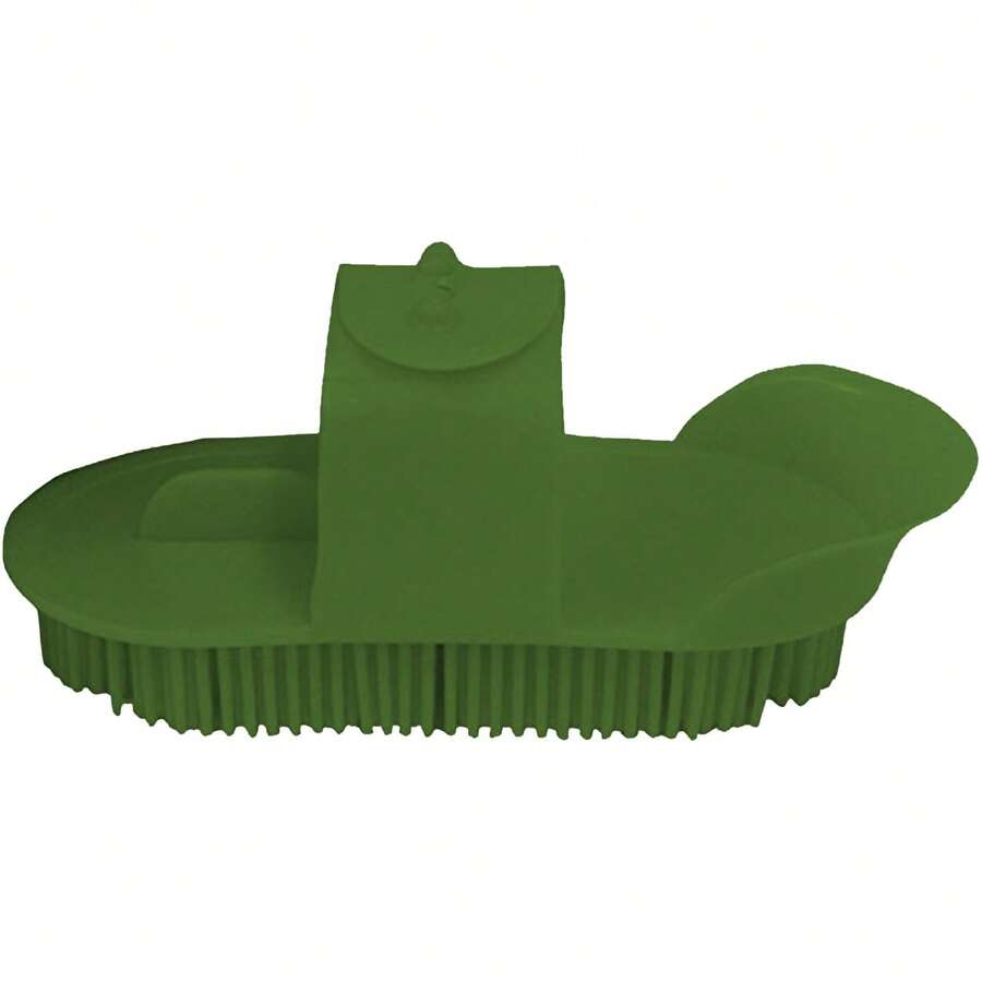 Lincoln Plastic Curry Comb (Green) - Army Green - View 1