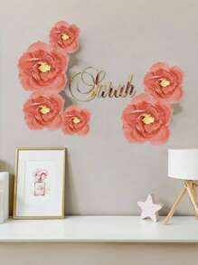 3Pcs Tissue Paper Flowers Decoration Paper Artificial Flower Supplies For Party Decoration, Wedding Decoration, Background Wall, Room Decoration, Bridal Shower,Christmas