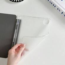 1pc Capa de silicone com padrão floral verde compatível com iPad 9 (2022)/Air 4/3, 9ª geração com porta-lápis, capa completa, suporte triplo, Pro 11/Mini 5 - Multicolorido - Ver 9