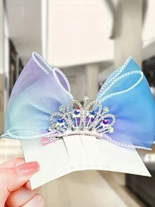 1 pieza Princesa - Clip de pelo de malla lindo para niñas - Horquilla de malla corona - Ver 6