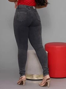 Women Jeans - 石墨 - 查看 7