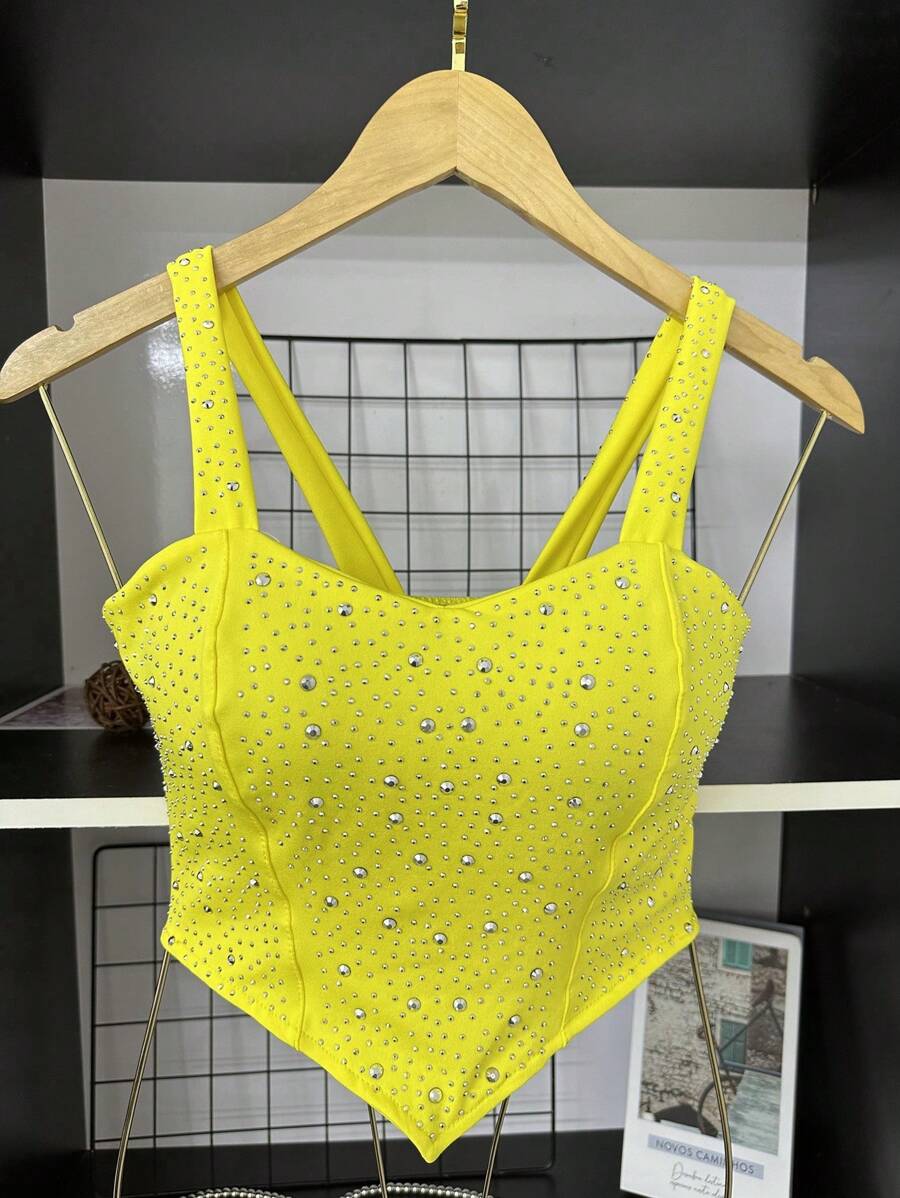 Women Tops - 黃色 - 查看 1