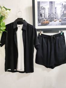 Men Shirts - Black - View 1