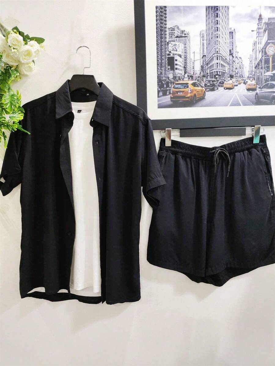 Men Shirts - Black - View 1