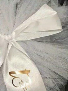 Set de 3 piezas de velo para despedida de soltera de la novia, velo de bikini de playa, falda de tutu - A - Ver 4