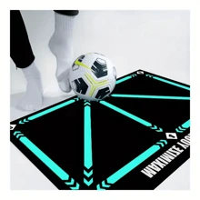Durable Non Slip, Foldable Adult Dribbling Training Mat, For Football Training Indoor And Outdoor - Black - View 3