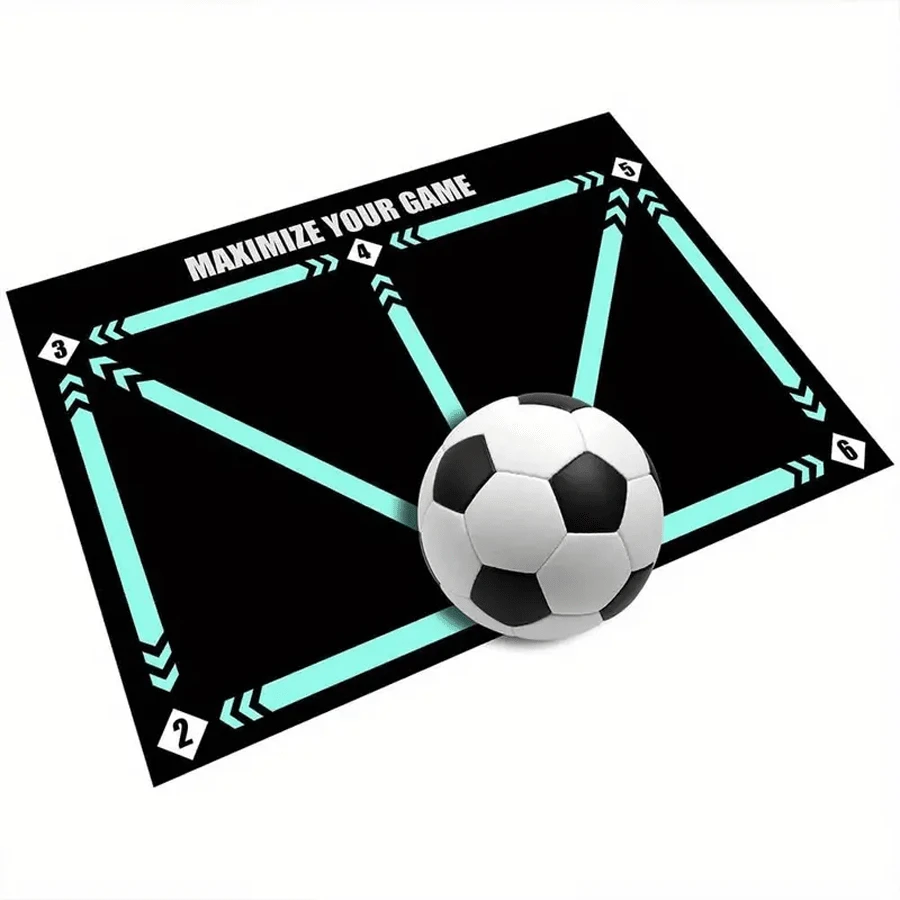 Durable Non Slip, Foldable Adult Dribbling Training Mat, For Football Training Indoor And Outdoor - Black - View 1