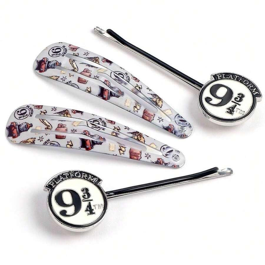 Harry Potter 9 & 3 Quarters Hair Clip Set (Pack Of 4) (Multicoloured) - Multicoloured - View 1