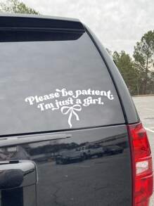 1pc Car Exterior Stickers, Home Decoration Stickers, Personalized Text Stickers